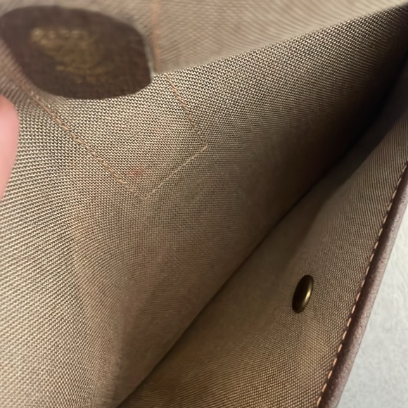 Vintage Gucci GG Monogram PVC Leather Sherry Line Canvas Pouch - Picture 11 of 13